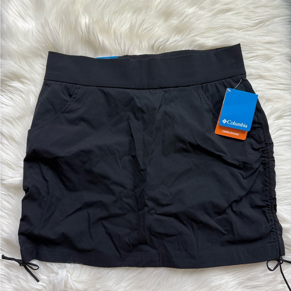 Columbia Women's Omni-Shade Active Fit Jupe-Short Skort, Black, Size M HIKING